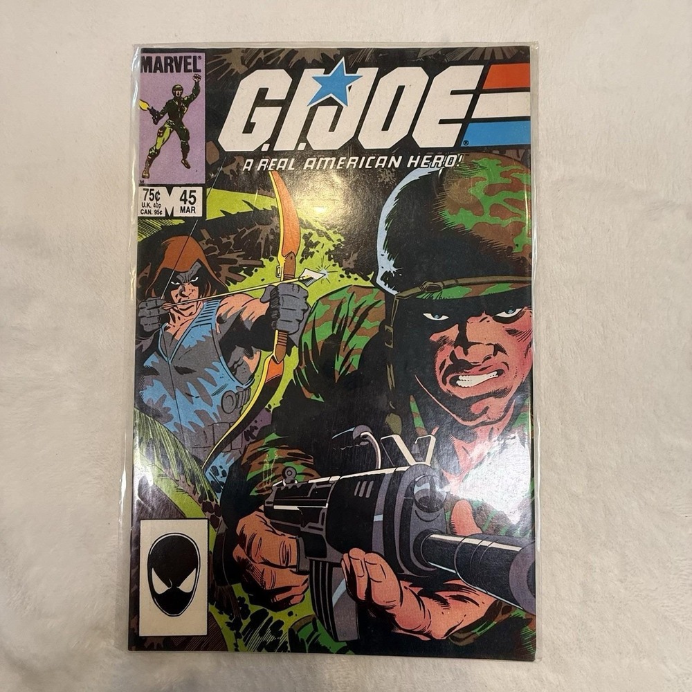 G.I.‎ JOE A Real American Hero #45 Marvel Comics Vintage 1986 Comic Book Zartan